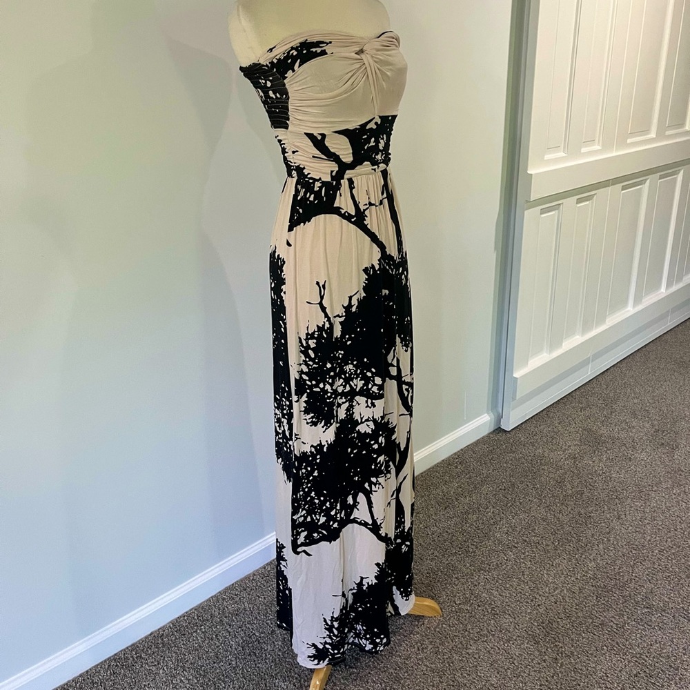 Bel Kazan Strapless Maxi Dress